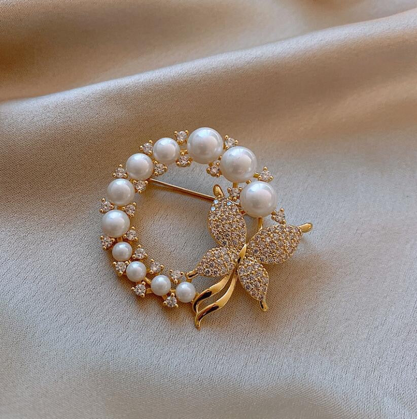 Fashionable Versatile High-end Korean-style Niche Design Premium Accessoryanti-exposure Brooch For Clothing