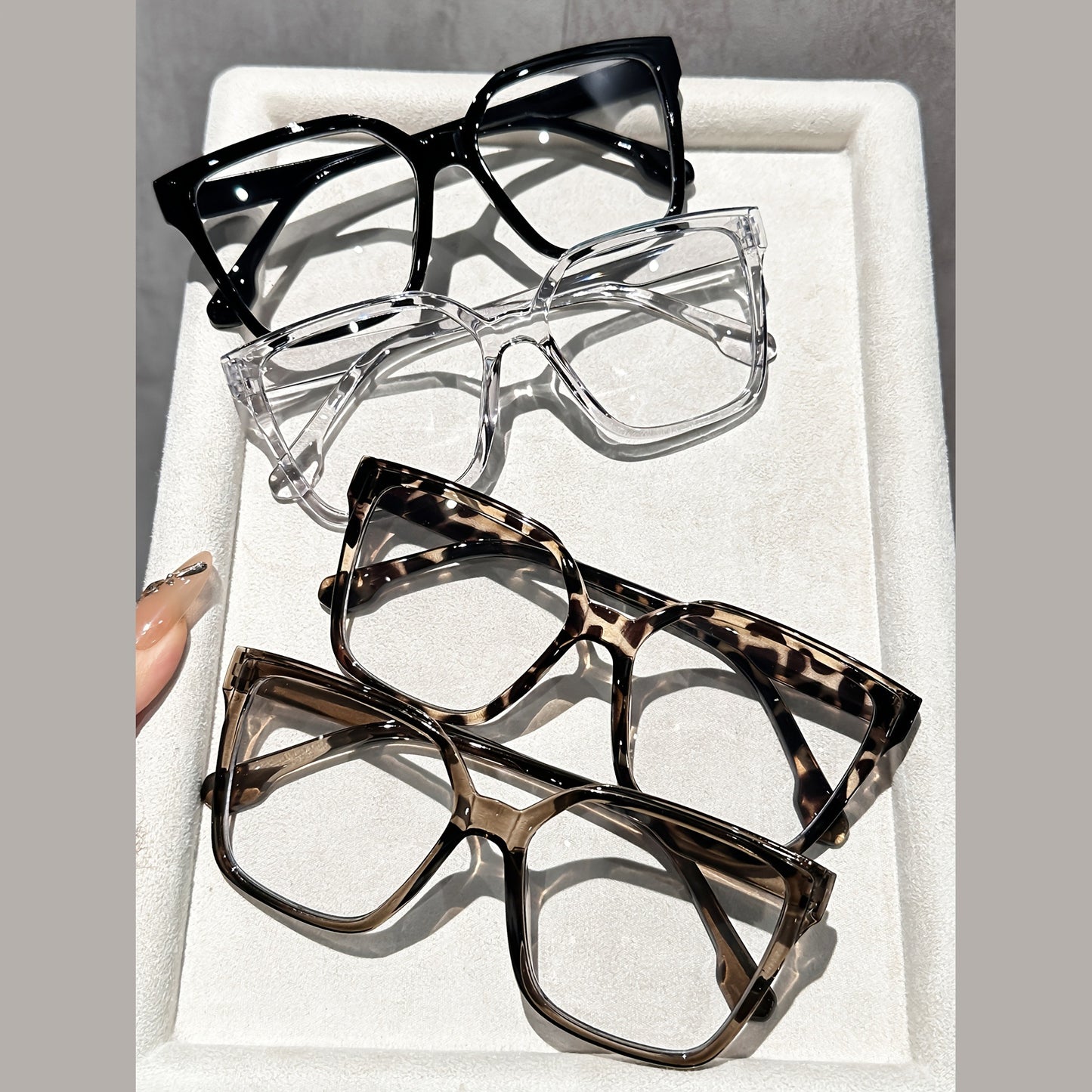 New Cross-border Korean-style Trendy Square-frame Glasses