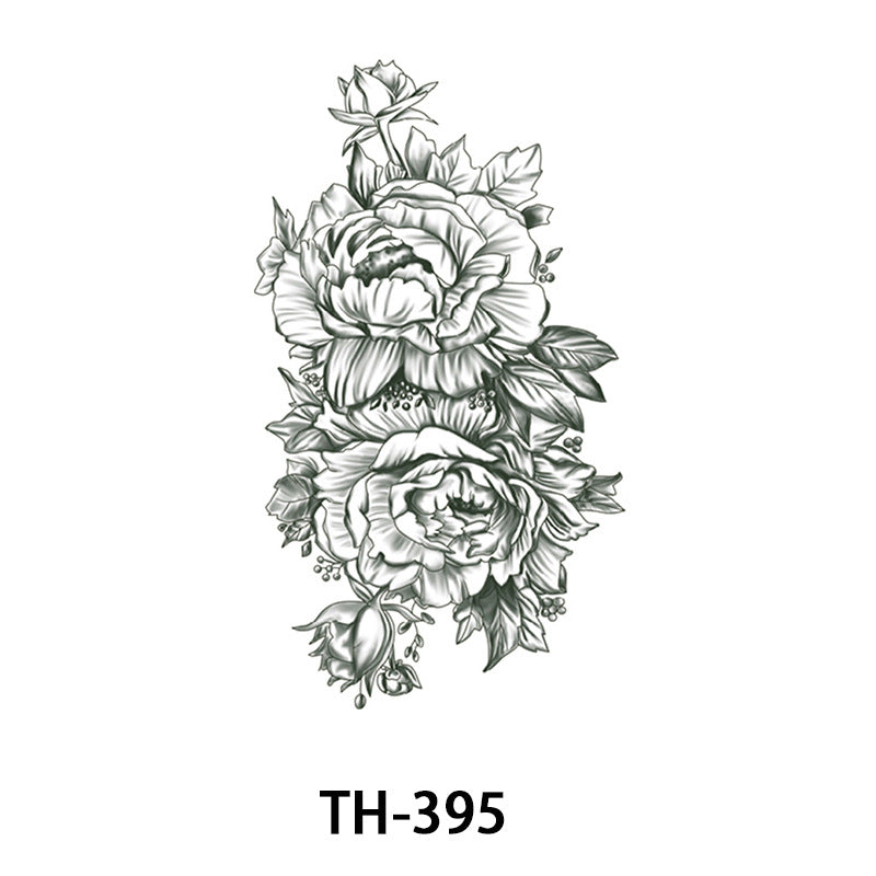 Half-sleeve Tattoo Stickersfox Wolf Head Floral Designs And Morerealistic Body Art