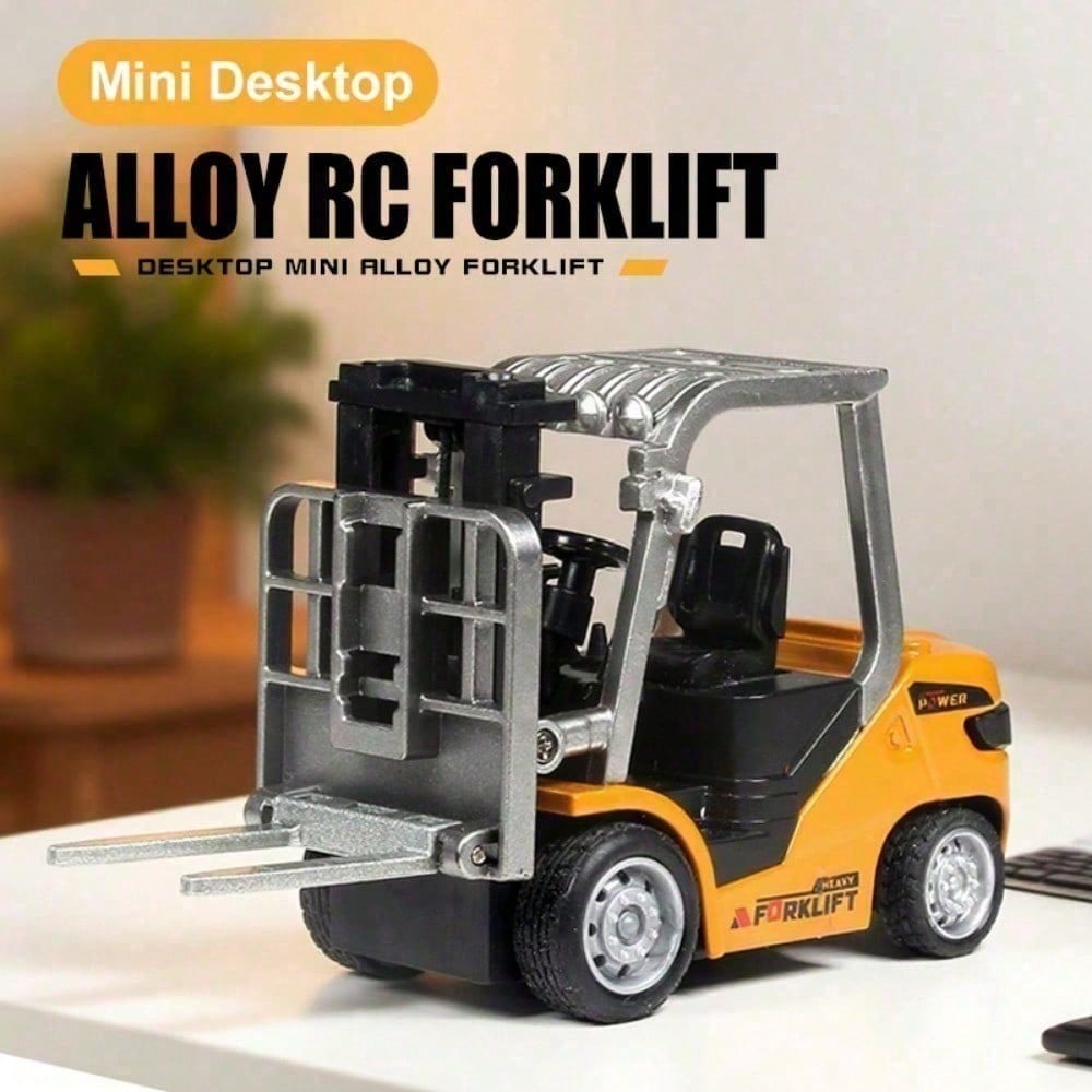 App Controlled RC Construction Truck Mini Alloy Forklift Toy With Realistic Lift System, Perfect Christmas Gift For Boys & Adults, Boy Toys, Party Favors For Kids, Kids Party Favors, Toys For Boy