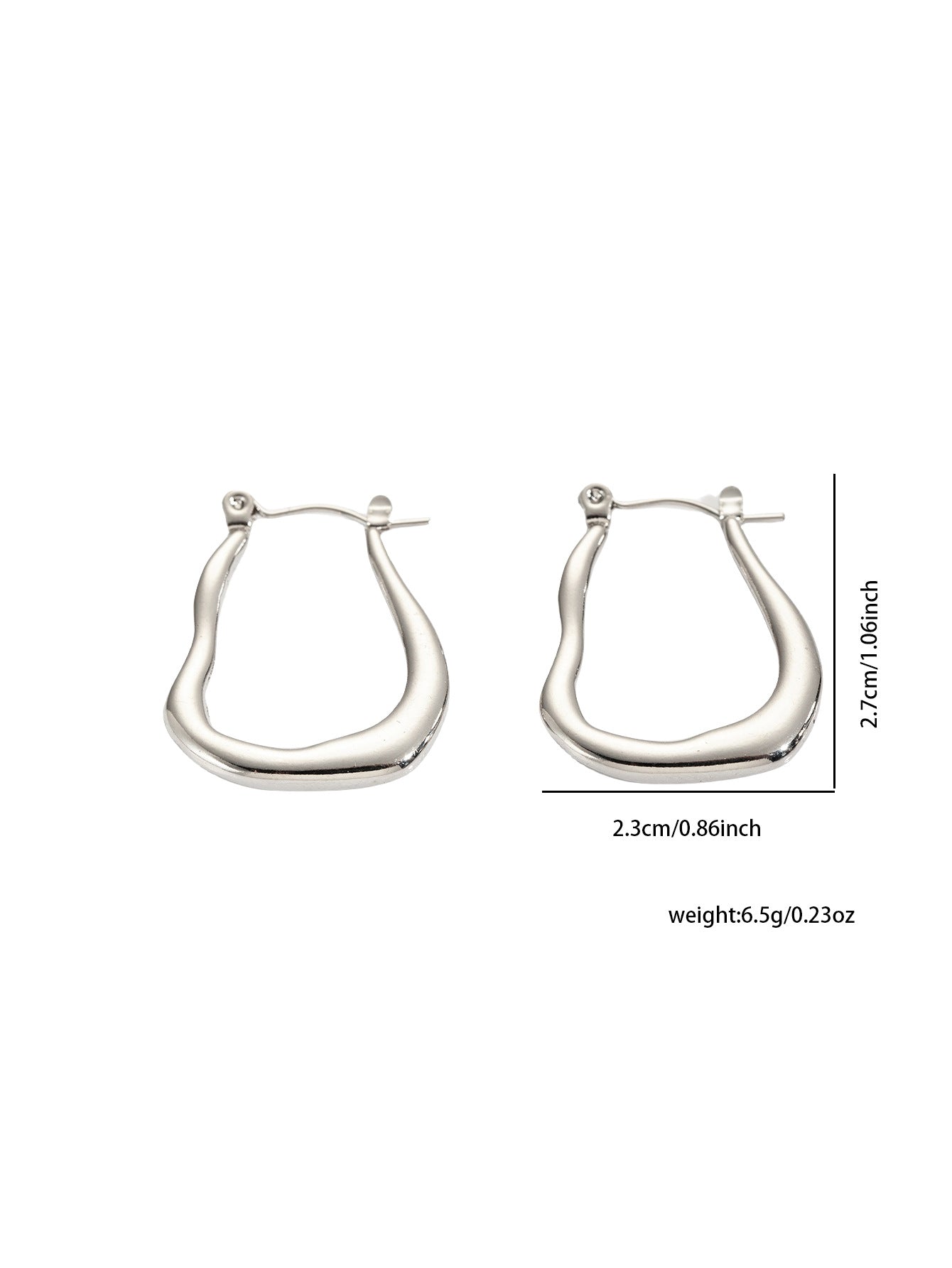Minimal Niche Gold Titanium Steel Studs High-End Fashion Stainless Steel Earrings