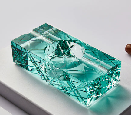 Creative K9 Crystal Glass Cigar-Specific Ashtray For Home Use