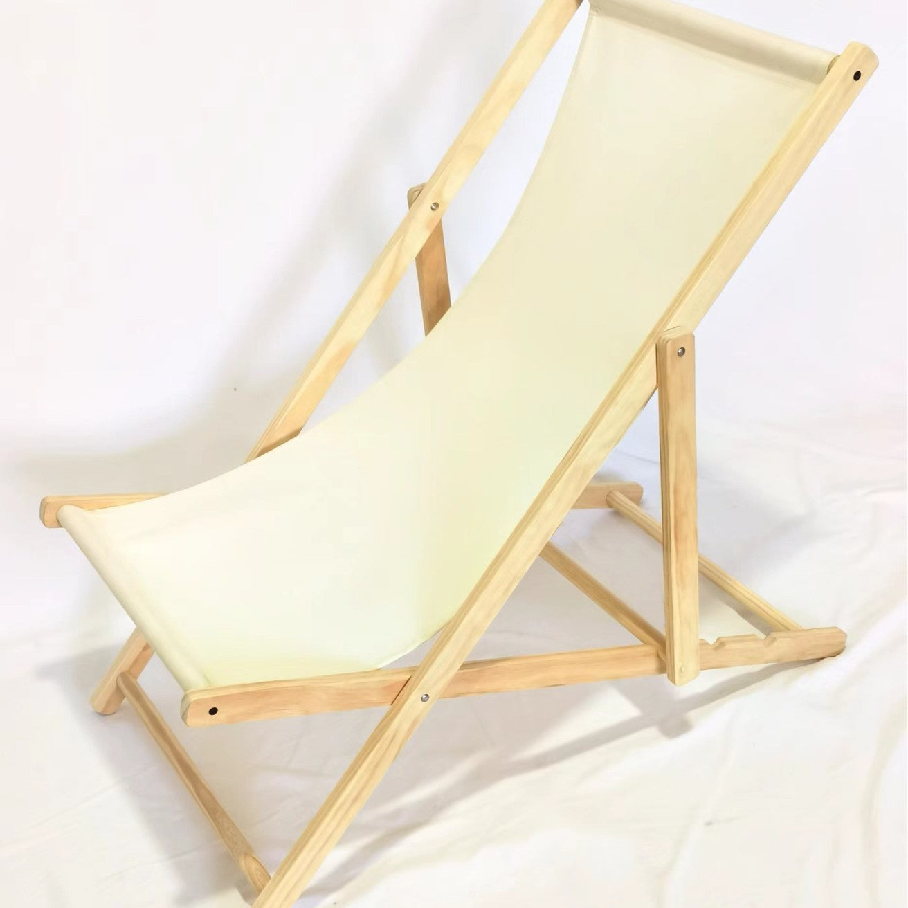 Solid Wood Beach Chair Outdoor Lounge Chair