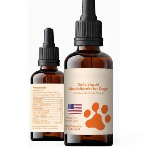 Pet Multivitamin Liquid Health Supplement