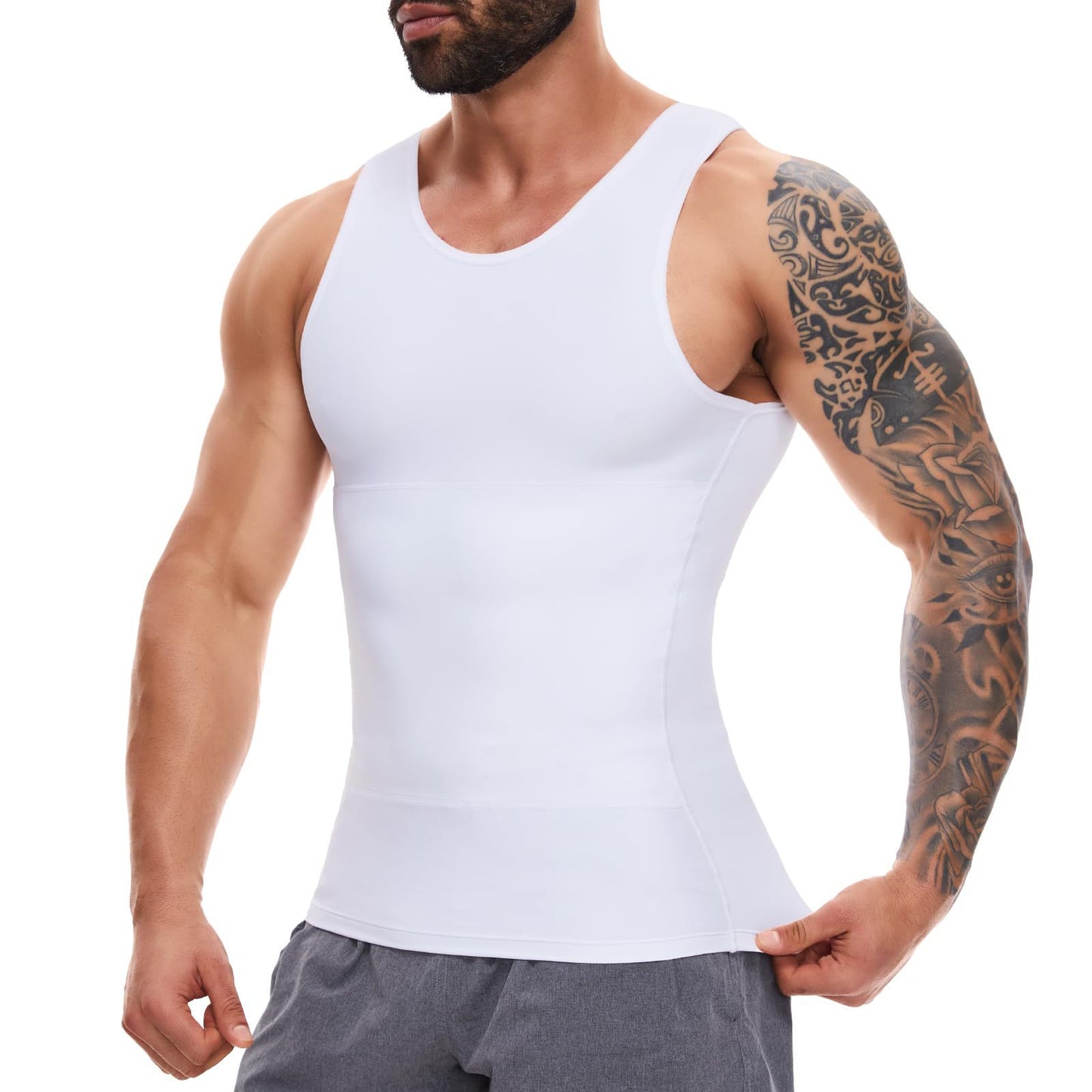 Men's Shapewear Fitness Vest Corset Belly Control Close-fitting Elastic Tight-fitting Sports Vest