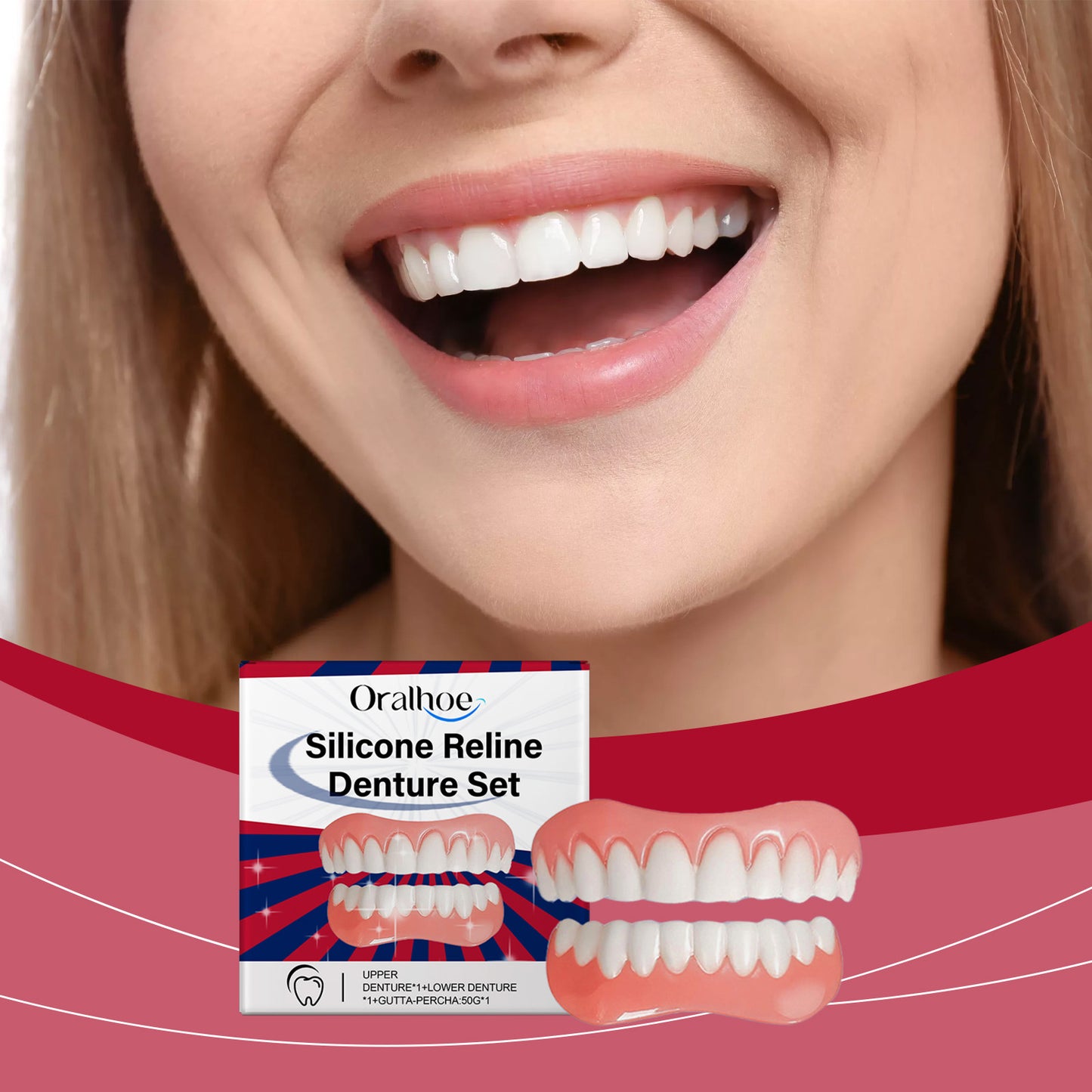 Teeth Modification To Improve The Beauty Of The Smile Comfortable Material Dentures Suit