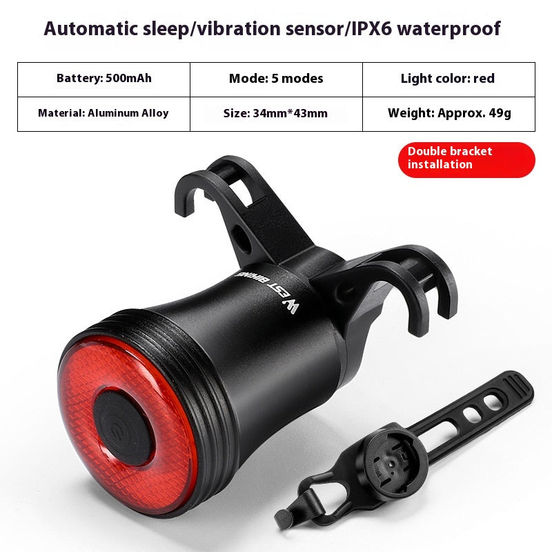 Personality Self-rechargeable Vehicle Smart Taillight
