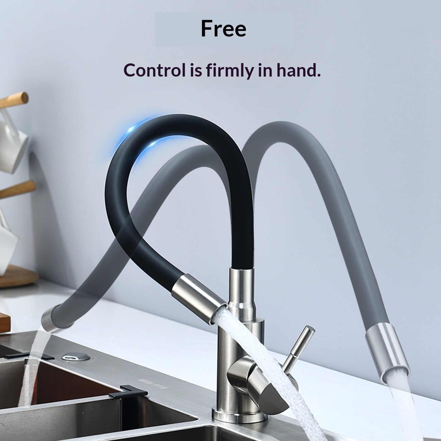 Universal Stainless Steel Kitchen Faucet
