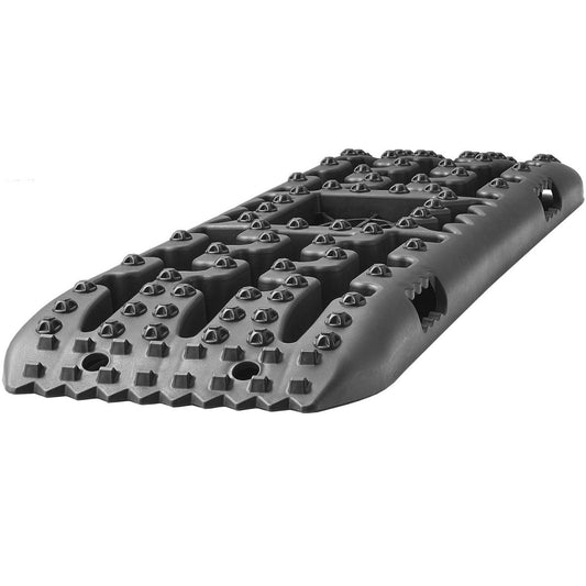 10 TON Traction Boards With PP Material, Recovery Boards For Off-road Vehicles/Cars/Pickups/SUVs/RVs, Pair Tire Traction Mats On Snow, Sand, Mud And Loose Terrain, Storage Bag, Long, Black