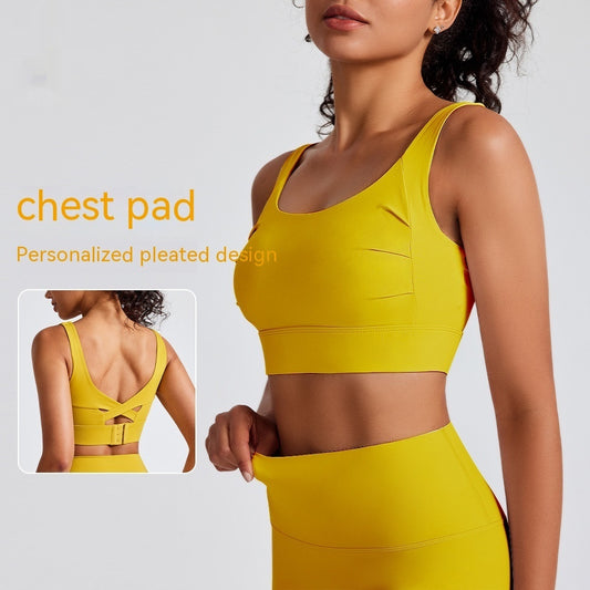 BR One-piece Sports Underwear Women's Fixed Chest Pad Buckle Beauty Back
