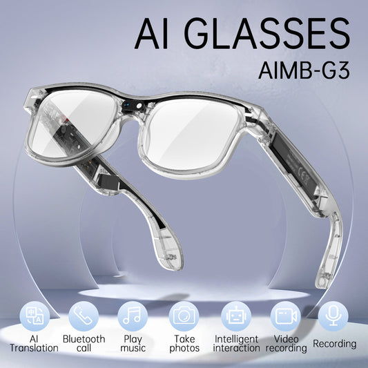 8MP AI Smart Glasses Bluetooth Sunglasses For Music Calling Translation G3