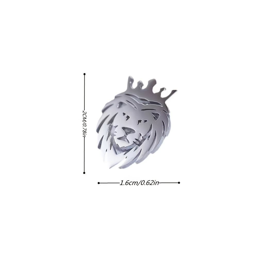 Little Lion Coffee Cup Apple Shape Badge Suit Accessories Creative Men's Brooch