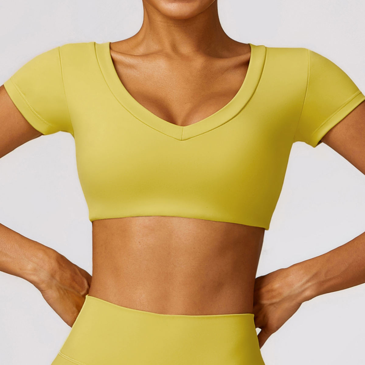 High Strength Skinny Yoga Clothes Outdoor Casual Running Quick-drying Fitness Short Sleeve