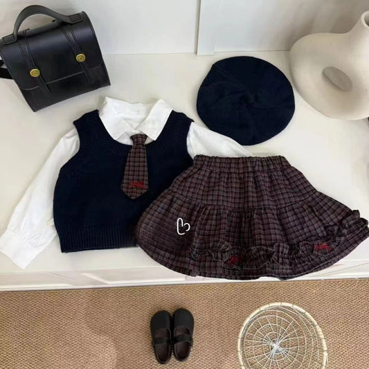 New Korean-style Fashionable Children's Three-piece Set