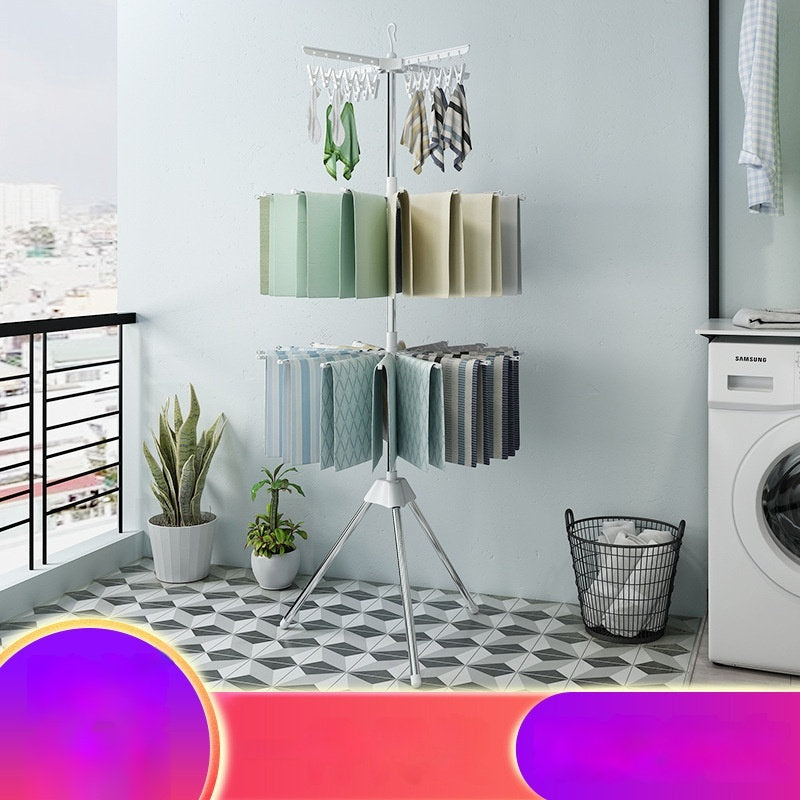 Mobile Split Plastic Clip Drying Rack