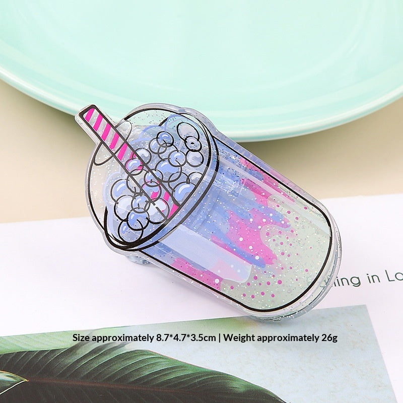 Fun Croissant Hair Clip Shaped Like A Popcorn Drink Cup