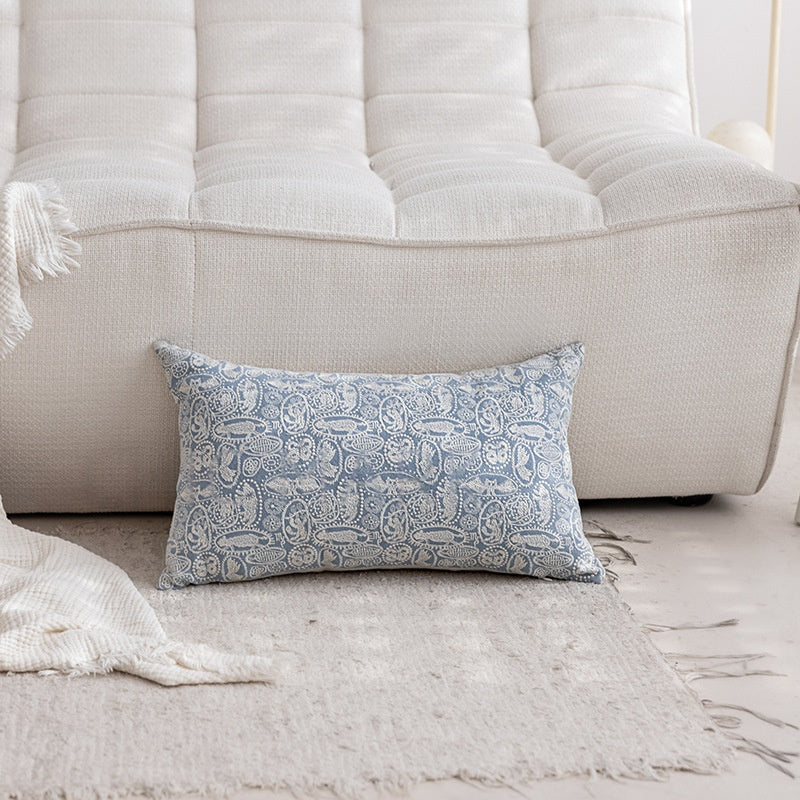 Home Textile Embroidered Cotton-Linen Throw Pillow Cushion