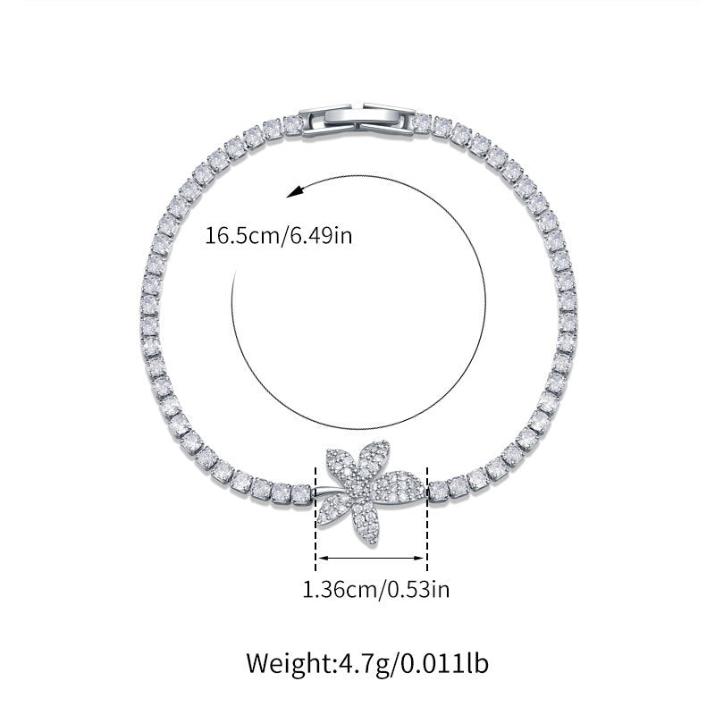 European And American Simple Style Women's Jewelry Exquisite White K Color