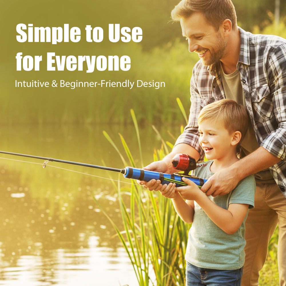 Professional Fishing Catapult Rod With Interchangeable Hoses For Precise Long-Distance Casts | Saltwater & Freshwater | Compact & Travel-Friendly For On-the-Go And Ice Fishing
