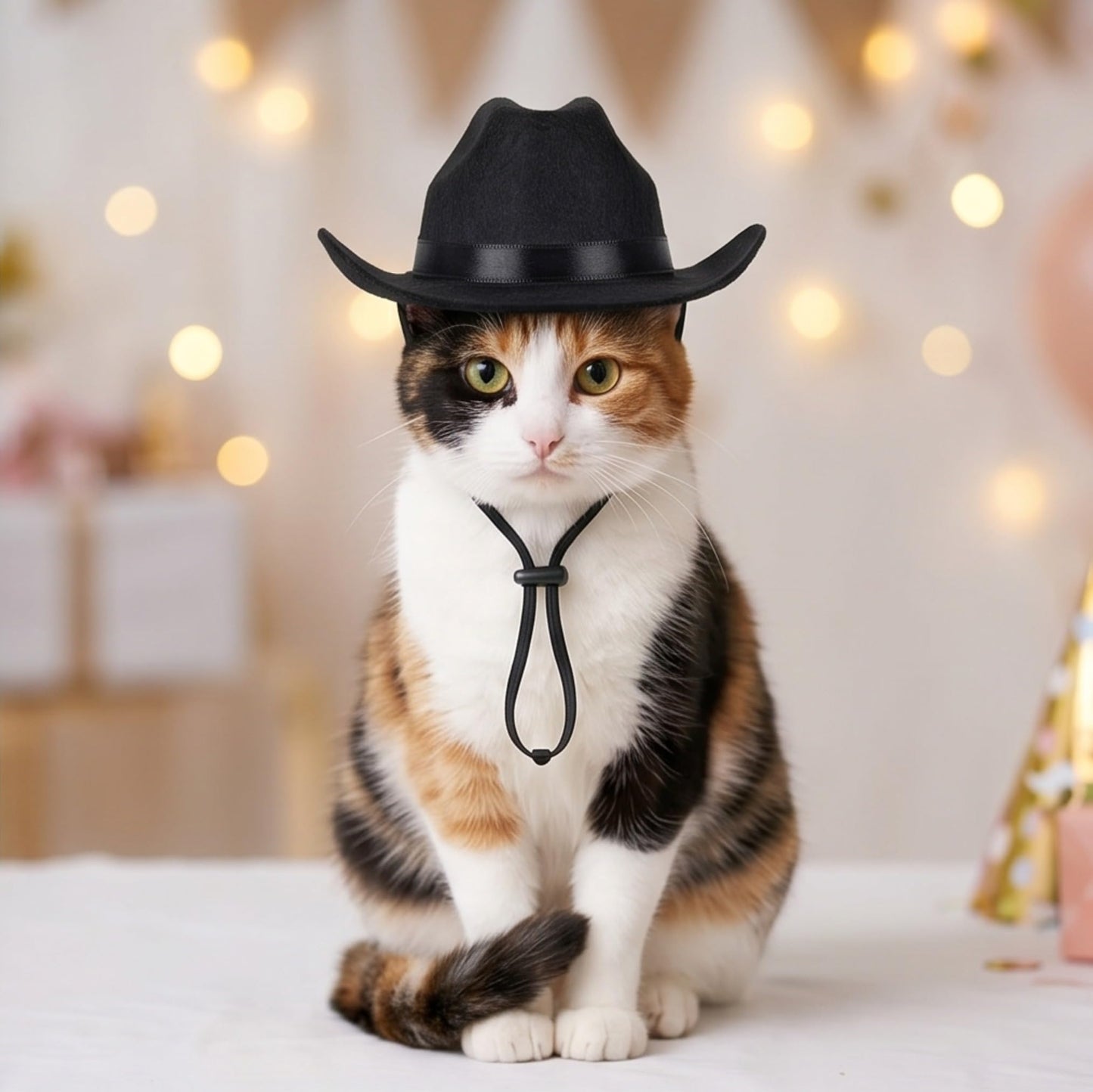 Small Cowboy Pet Hat For Cats Dogs Party Festival Costume Photo Accessory