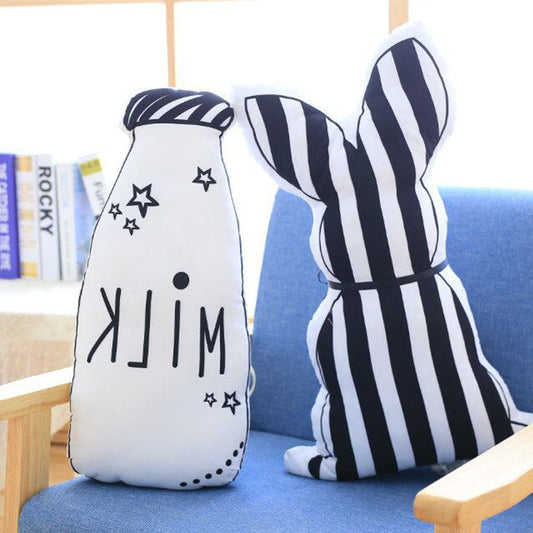 Toy New Product Dog Doll Pillow Back View Rabbit Feeding Bottle Cushion