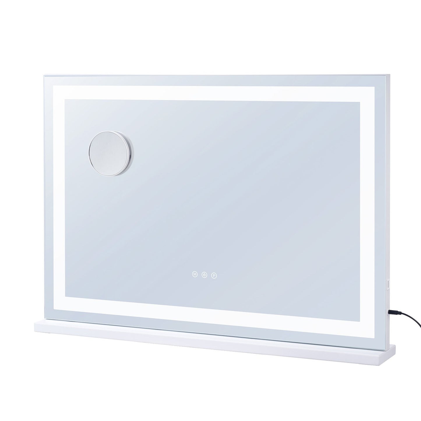 Lighted Makeup Mirror 3 Color Vanity W/ USB Desktop Wall-mount 31.5x21.7in