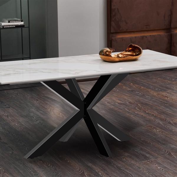 Metal Table Legs,Table Frame Spider,DIY Furniture Leg For Dining Table,Desk,Conference Table,1 Leg 120x68cm,Height 71 Cm