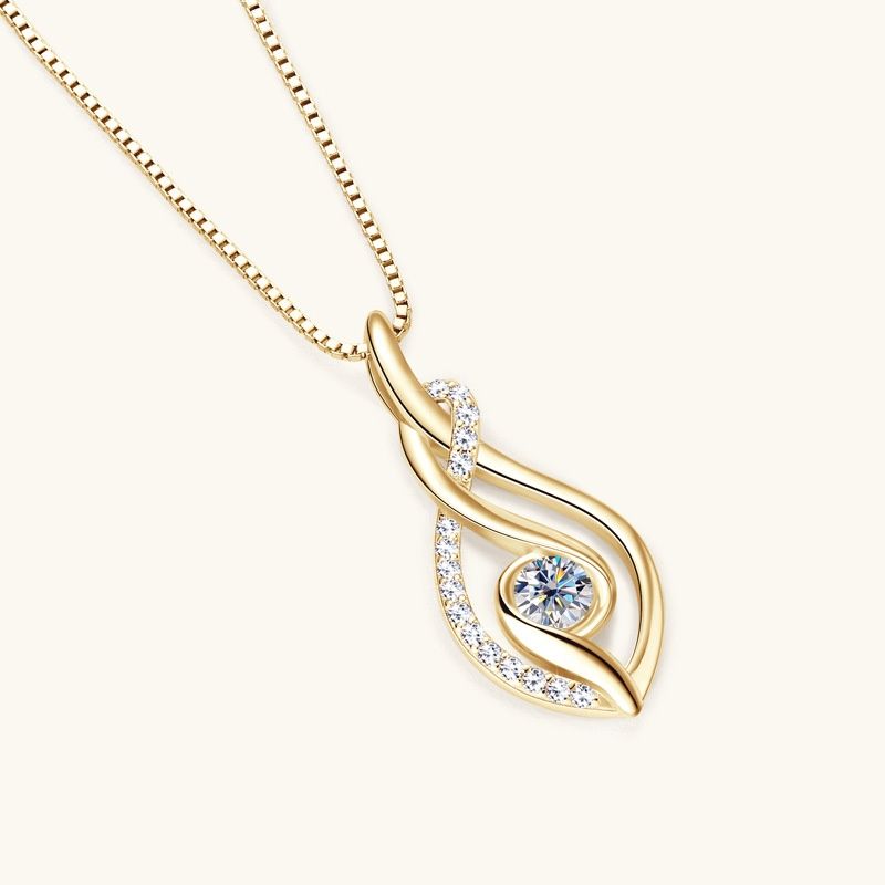 Diamond Necklace Silver Accessories