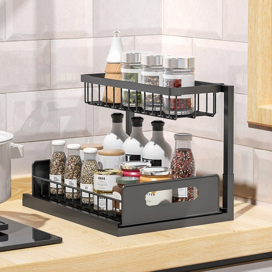 Kitchen Sink Rack, Household Pull-out Seasoning Storage
