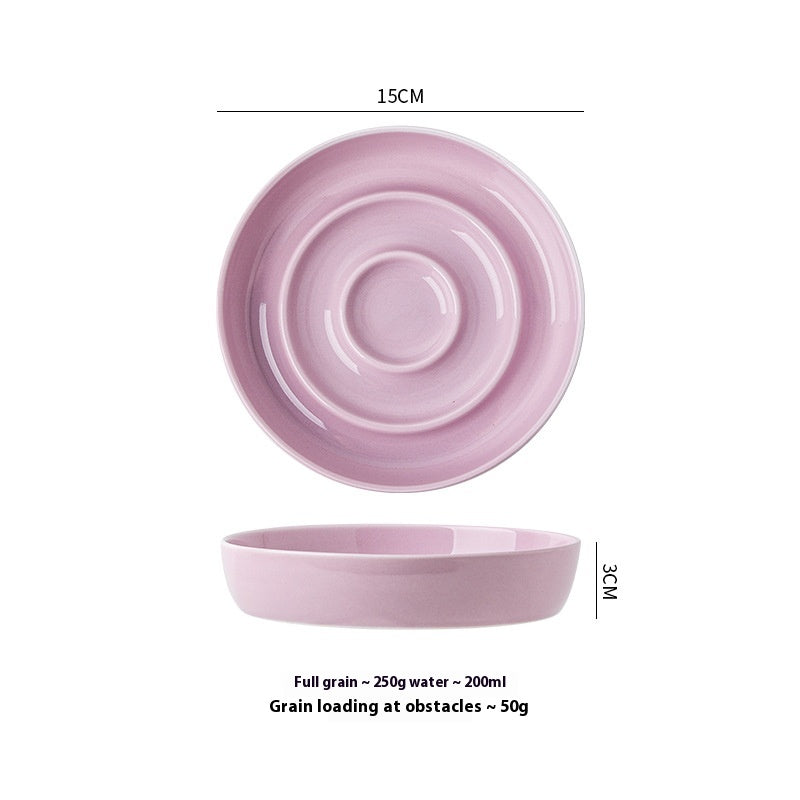 Ceramic Slow Feeding Bowl Cervical Spine Protection