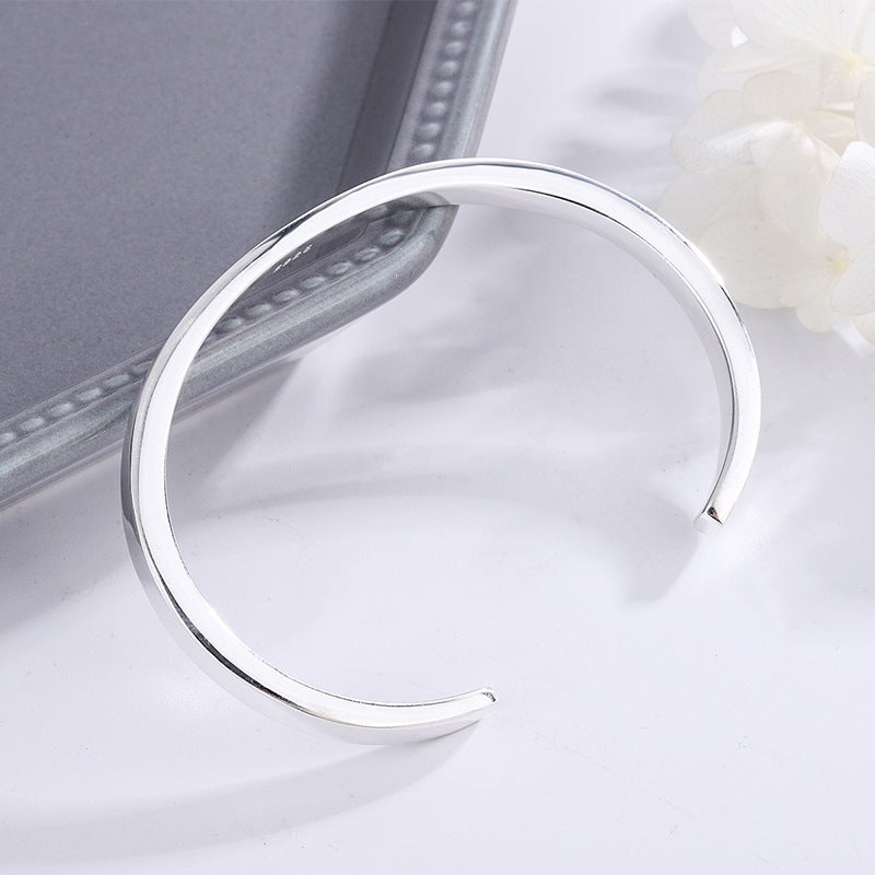 Simple Korean-style Solid Plain Bracelet For Women