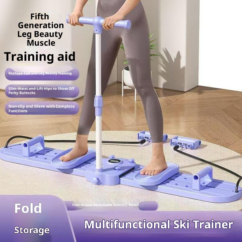 Multifunctional Leg Pelvic Floor Muscle Trainer Skiing Machine Home Mute Fitness Equipment