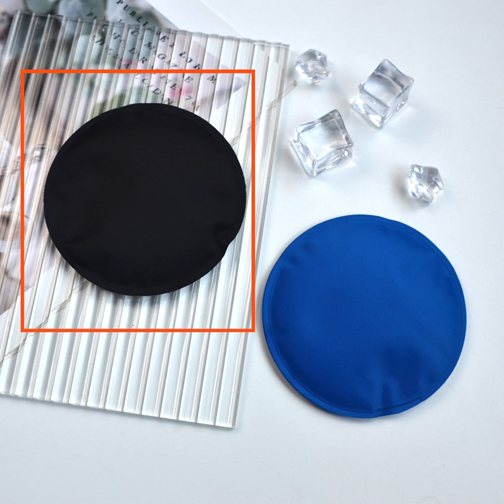 Round Silk-spinning Nylon Fabric Ice Pack For Coldhot Therapy, Cooling And Physiotherapy Reusable Bio-gel