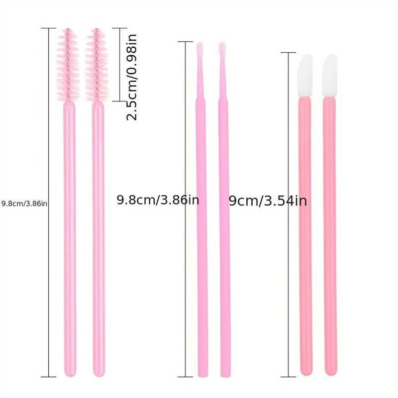 Beauty Tool Set Cleansing Sticks Disposable Lip Brushes And Nano Cotton Swabs