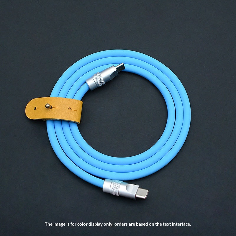 PD Fast-charging Dual-head Ultra-soft Silicone Data Cable