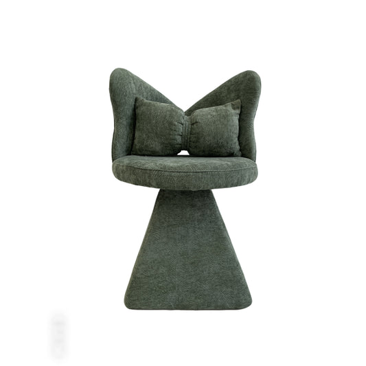 Vanity Chair With Butterfly Back,Swivel Accent Chair Dining Chairs,Makeup Stool For Bedroom Dressing Table,Suitable For Living Room,Dining Room,Study,Recreational Areas Green