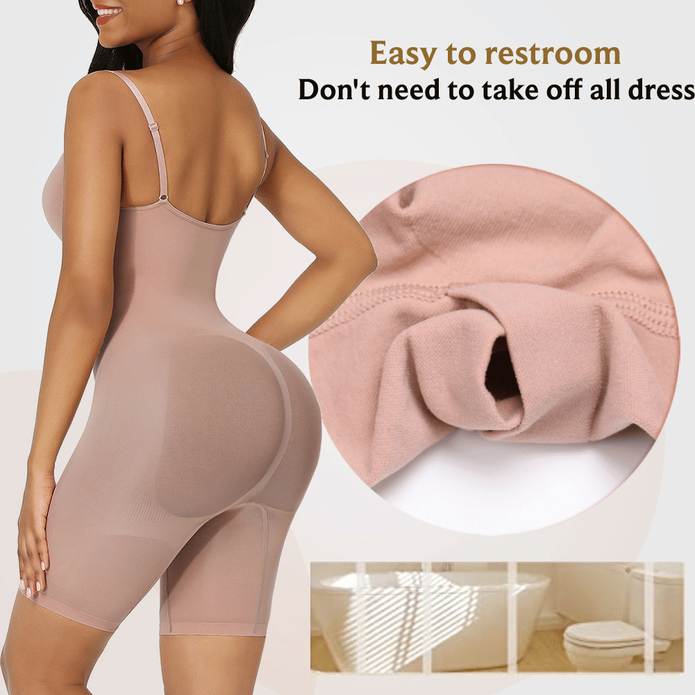 Women's Tummy Control, Butt Lifter Shapewear Bodysuit, Seamless Full Body Compression Faja For Women