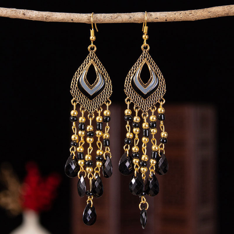 Fashionable Womens Accessories Rose Flower Pendant Earrings