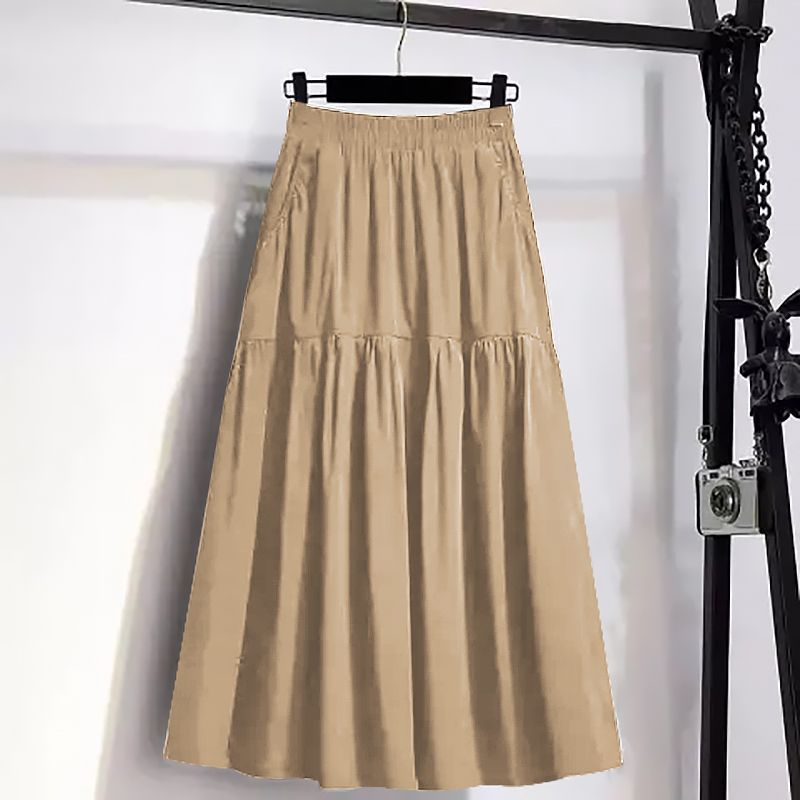 Womens Fashion Plus-Size High-Waisted Slimming Skirt