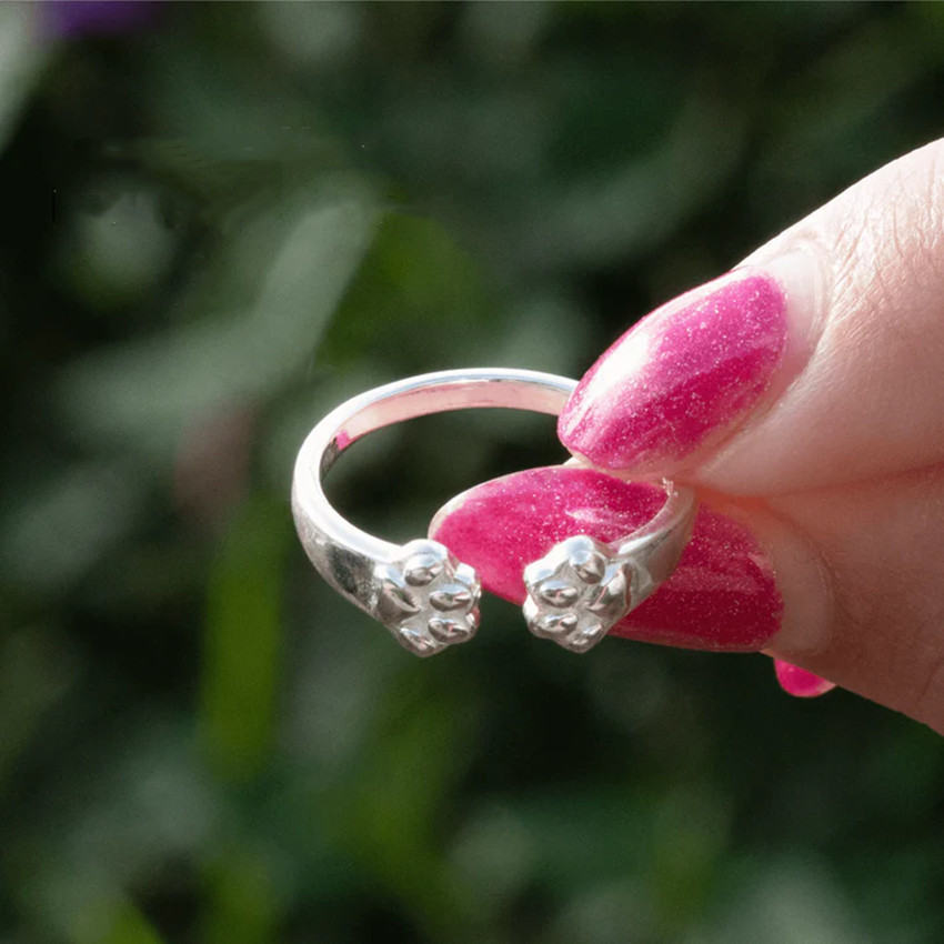 Simple And Cute Pet Paw Ring