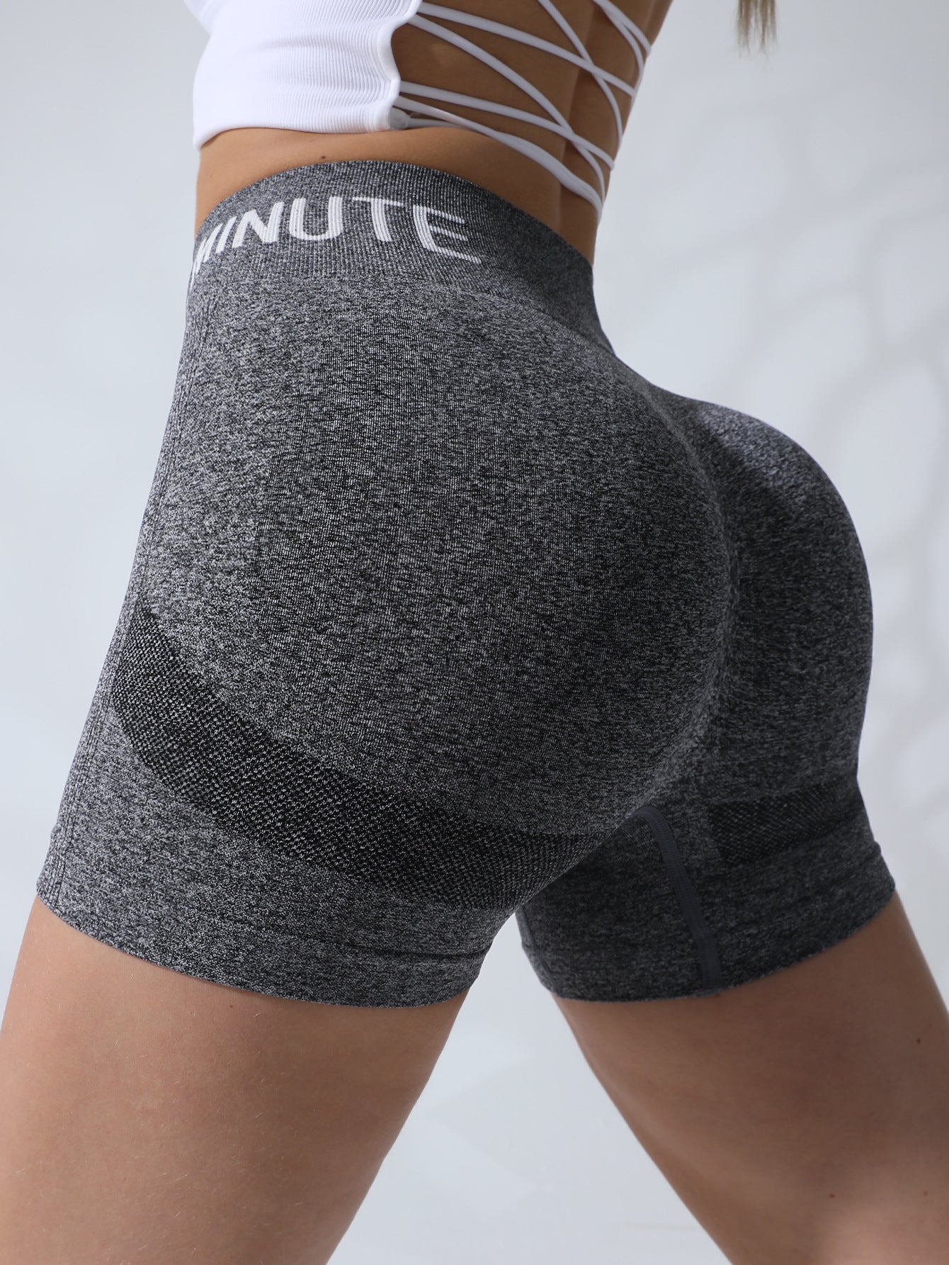 Women's Summer 3-Inch High-Waisted Butt-Lifting Yoga Shorts, Seamless Bare-Skin Feel Quick-Dry Tight Fitness & Running Shorts