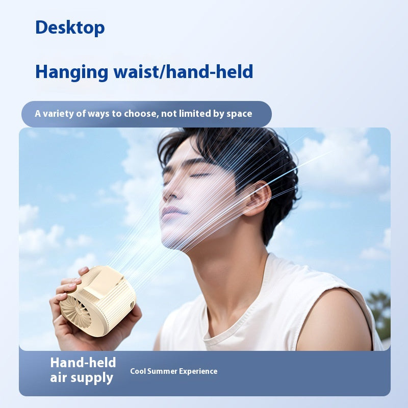 High Speed Wrist Hanging Fan Usb Charging Back Clip Little Fan