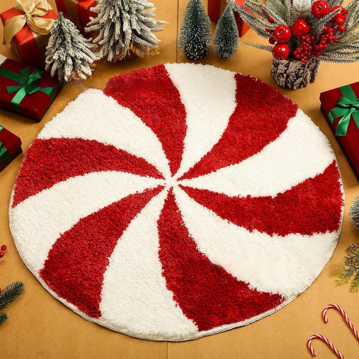 Christmas Cashmere-like Carpet Easy To Care