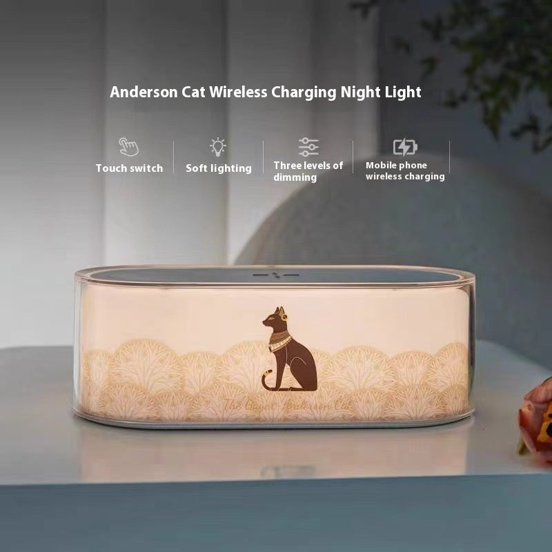 Wireless Charging Multifunctional Bedside Small Night Lamp