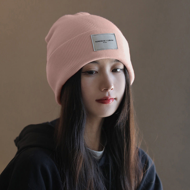 All-matching Knitted Hat Women's Winter Korean Style Fashion All-matching
