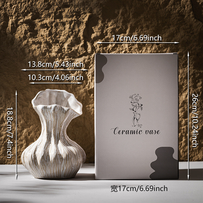 New White Creative Ceramic Vase With A Premium Feel