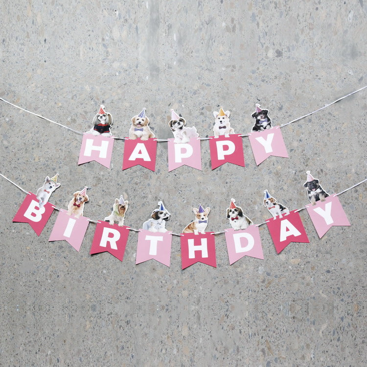Pet Dog Birthday Party Hanging Bunting