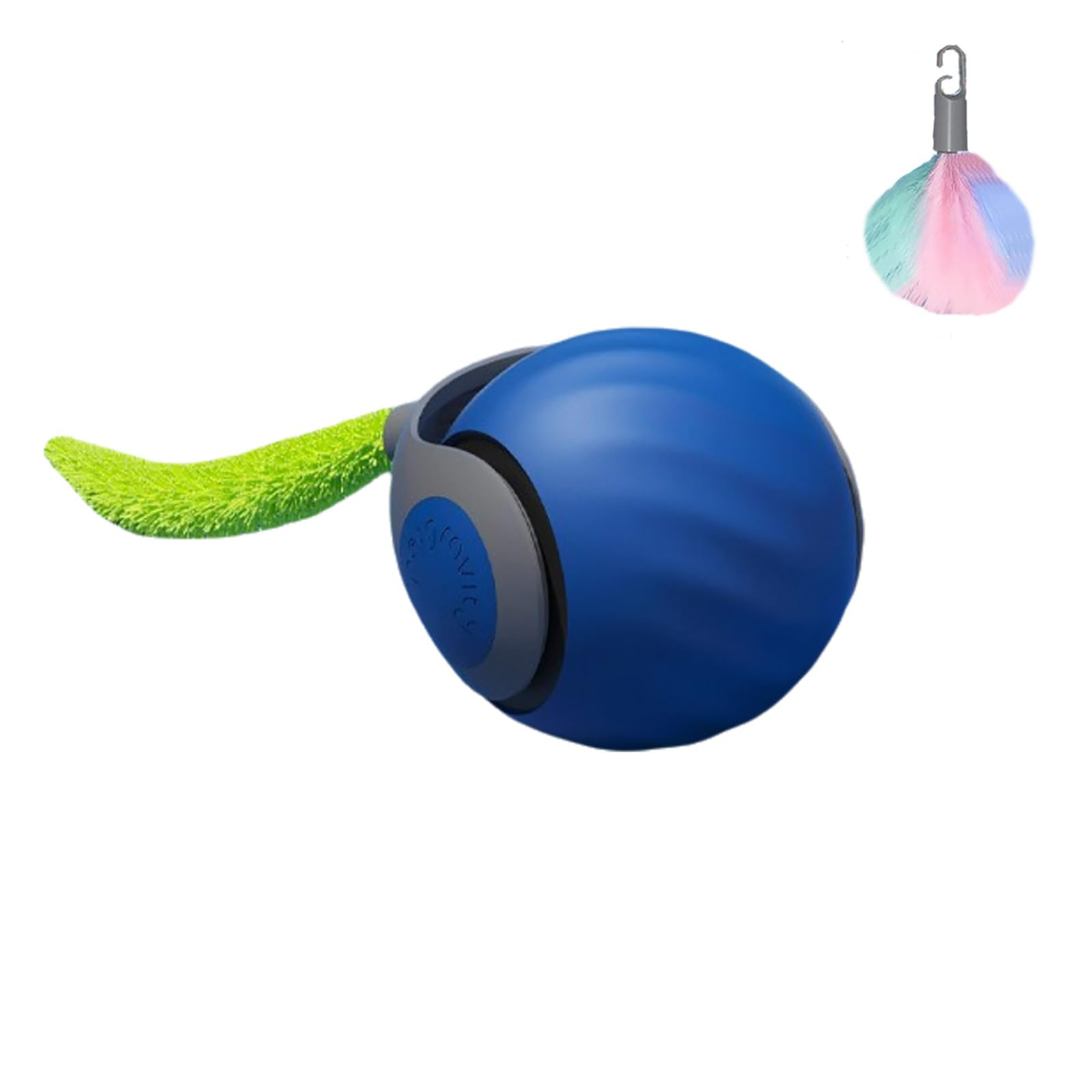 Interactive Cat Toy Ball - Automatic Interactive Cat Toys For Indoor Cats, Rechargeable 2 Speeds Enrichment Toys With 2 Tails, 2026 New Smart Rolling Toy For Small Medium Large Cats To Keep Busy
