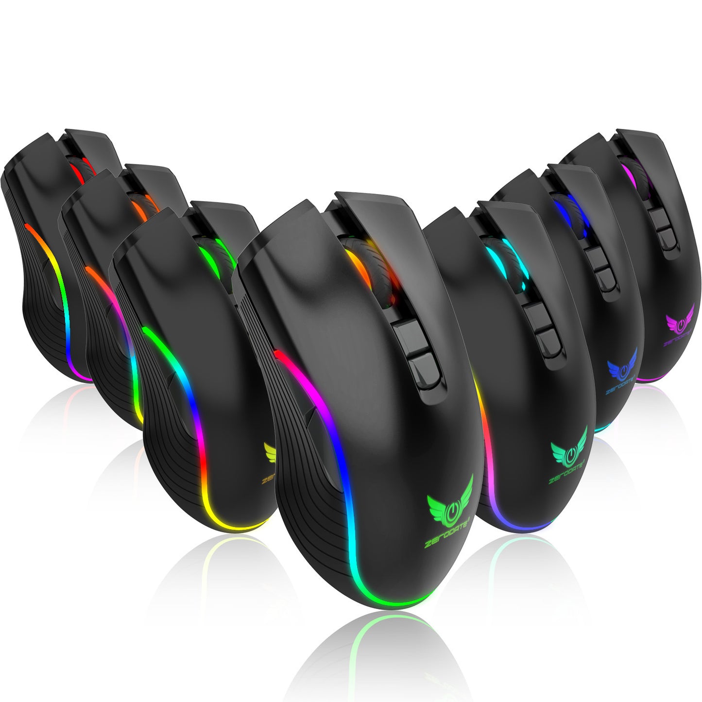 Wireless Gaming Type-C Charging Interface RGB Dazzling Light Bluetooth Optical Mouse