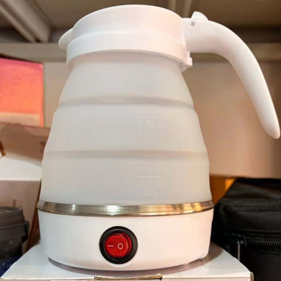 Portable Outdoor Folding Electric Kettle White